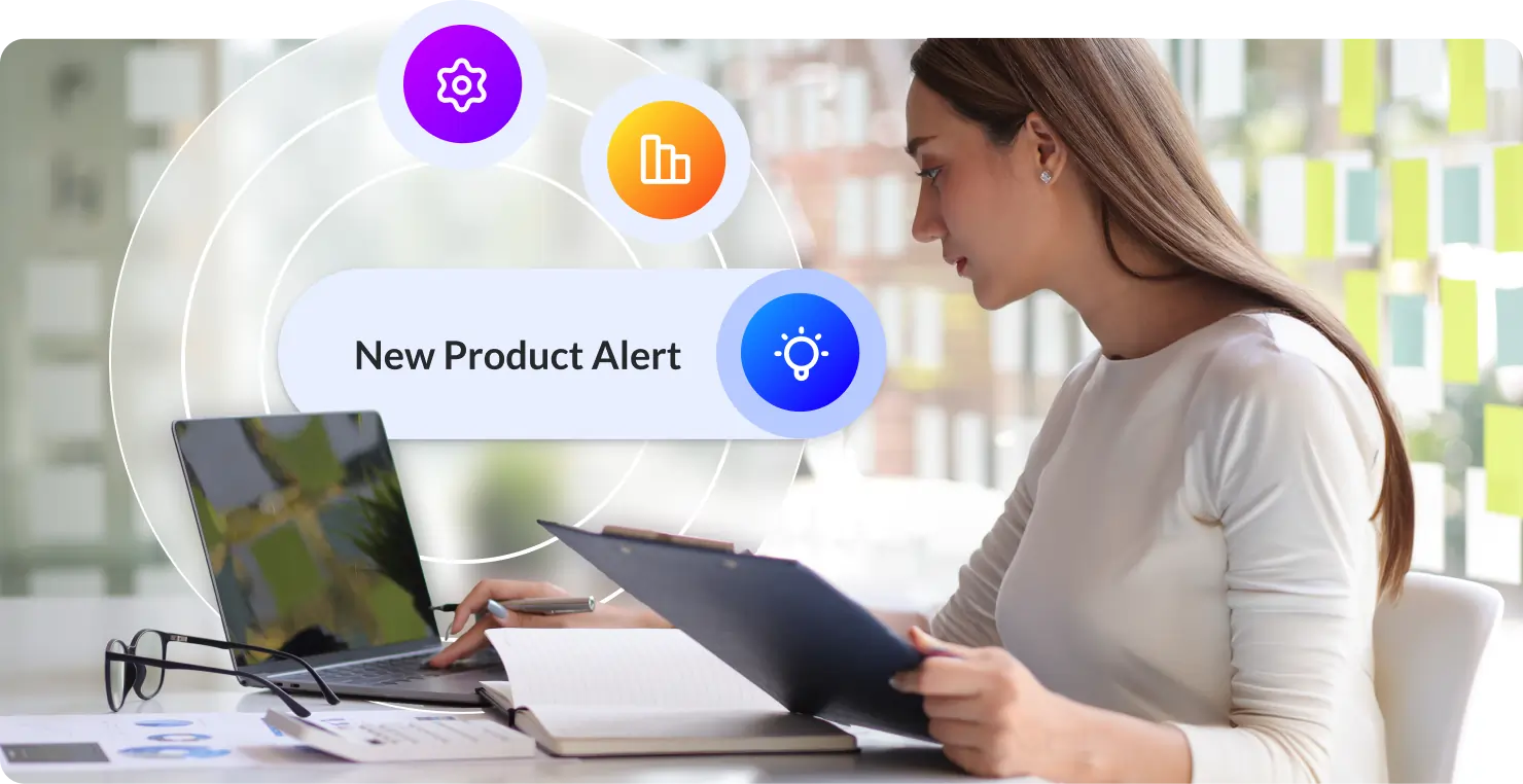 Woman working on a computer graphic